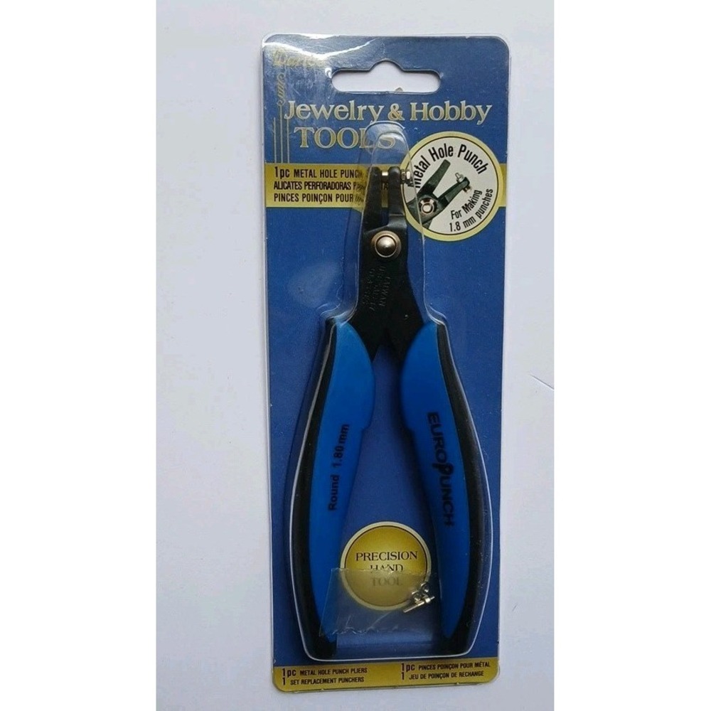 Eurotool EuroPunch 1.80mm Metal Hole Punch Pliers Darice Jewelry Craft Tool NEW
